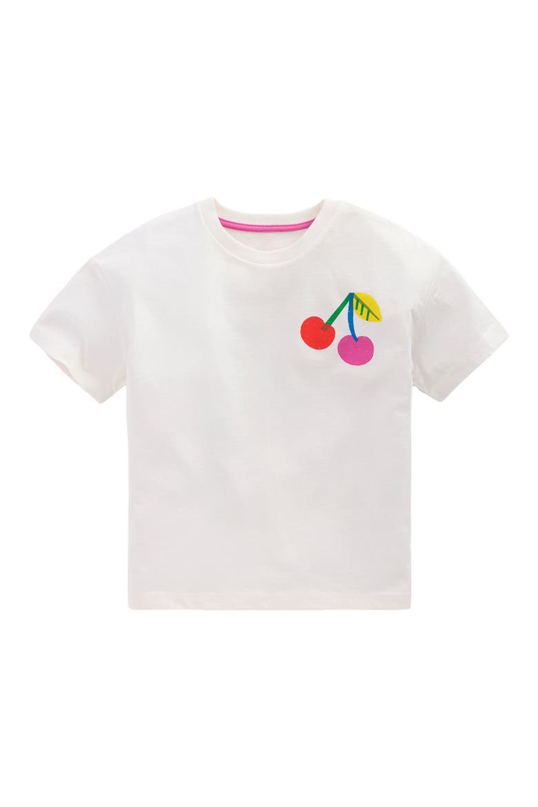 Kids' Cherry Cotton Graphic T-Shirt, Main, color, SOFT IVORY CHERRIES