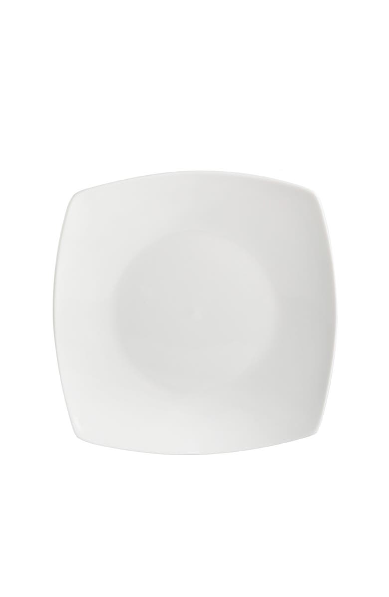 Gibson Home Everyday Square 40-Piece Expanded Dinnerware Set, Alternate, color, White