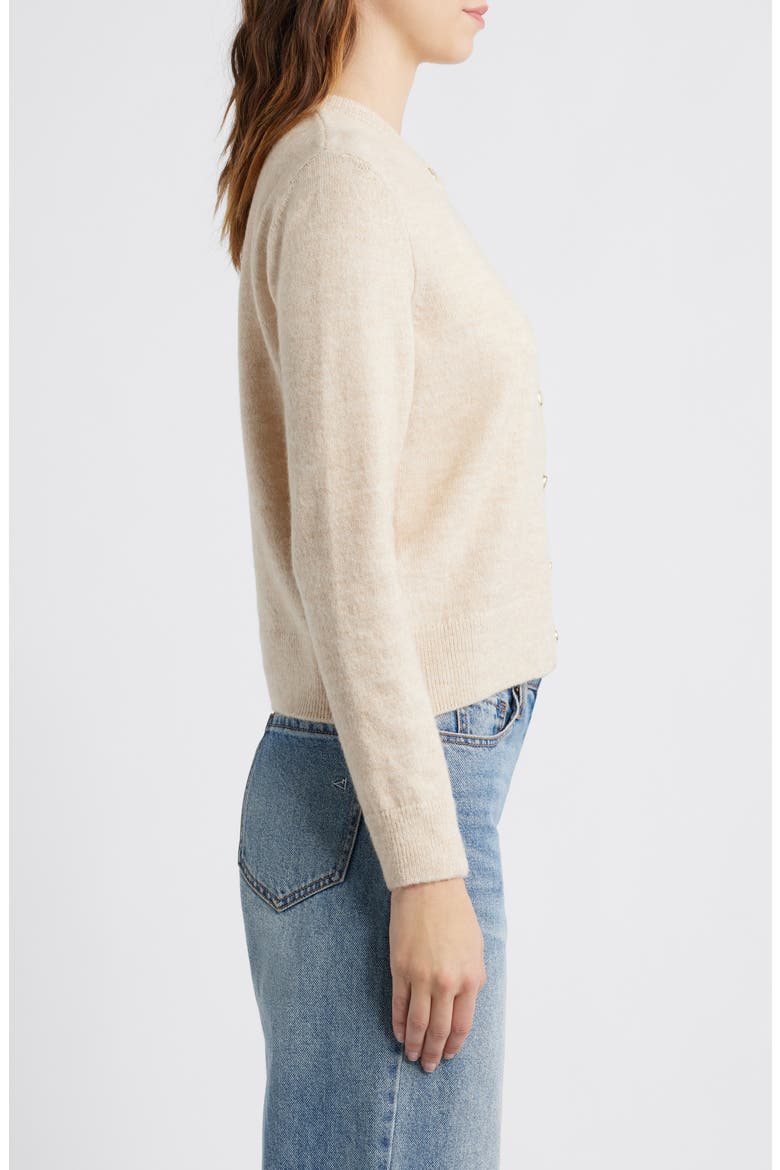 Eliote Crop Cardigan, Alternate, color, ECRU