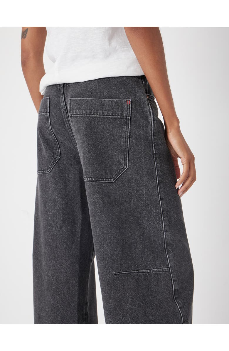 Hush Bree Horseshoe Barrel Leg Jeans, Alternate, color, Washed Black