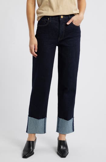 KUT from the Kloth Faye Cuffed Bootcut Jeans | Nordstrom