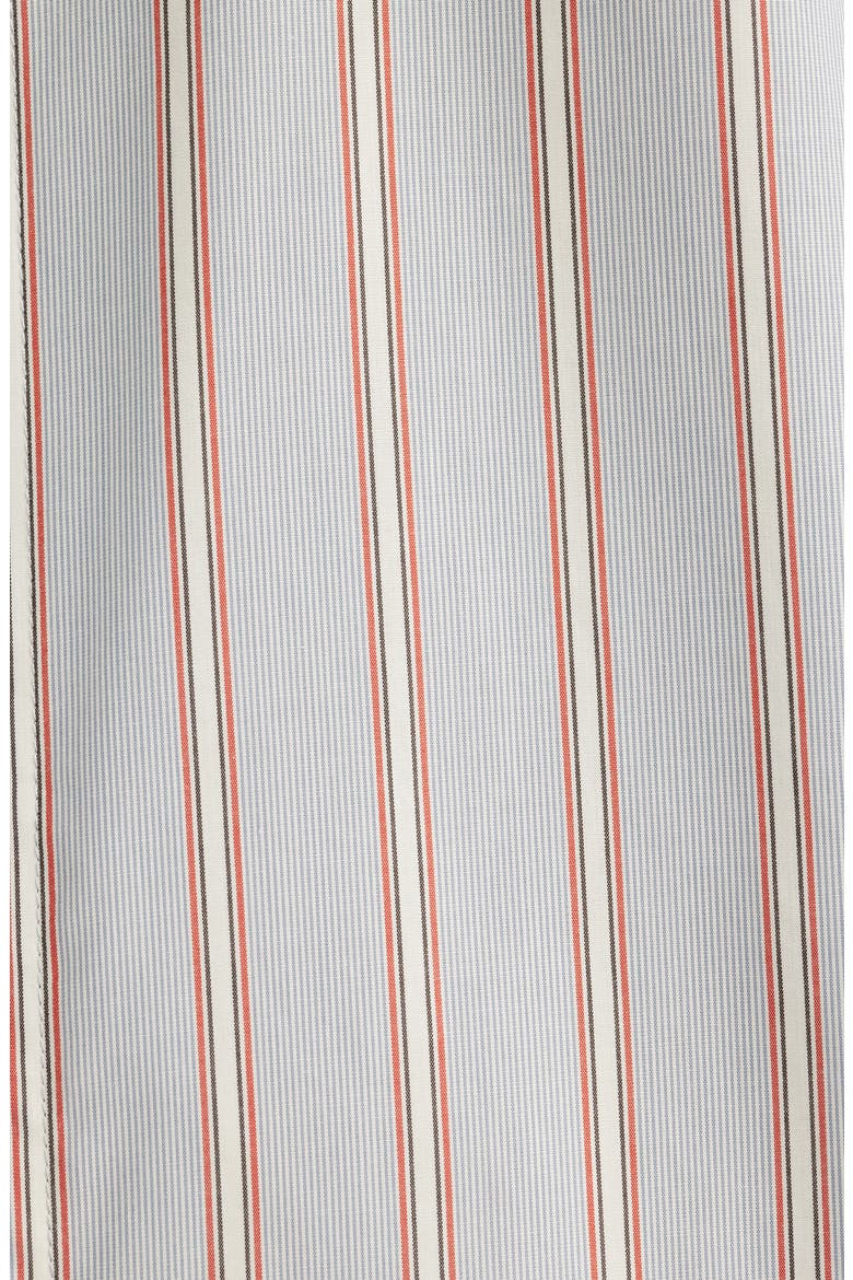 Reed 5322 Stripe Short Sleeve Pima Cotton Poplin Button-Up Shirt, Alternate, color, RED STRIPE