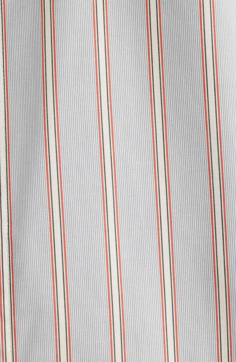 NN07 Reed 5322 Stripe Short Sleeve Pima Cotton Poplin Button-Up Shirt, Alternate, color, Red Stripe