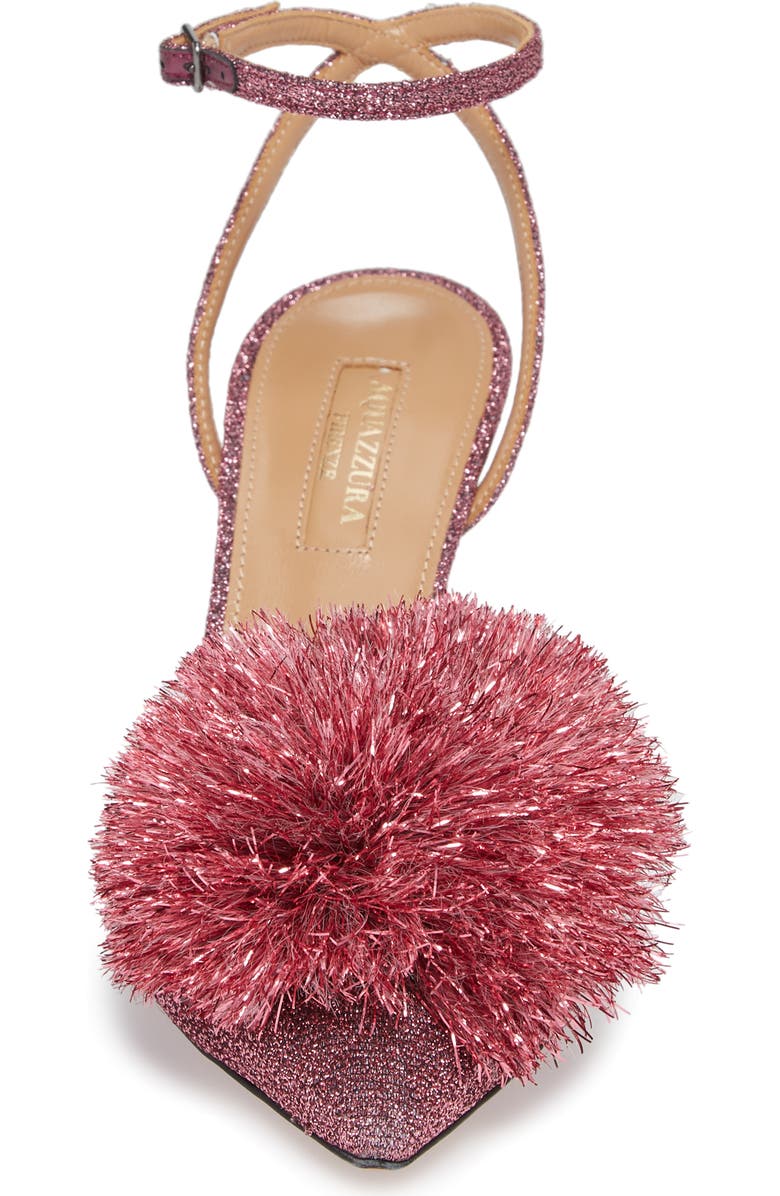 Aquazzura Powder Puff Ankle Strap Pump, Alternate, color,