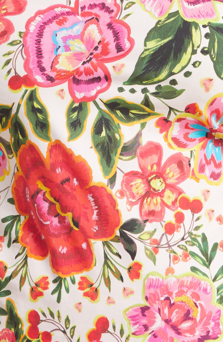 Leota Elsa Floral Print Stretch Organic Cotton Top, Alternate, color,