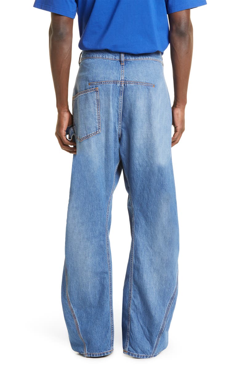 JW Anderson Twisted Workwear Denim Jeans, Alternate, color, 