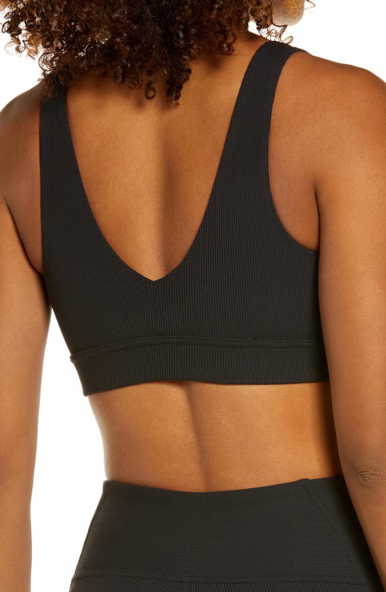 Zella Live In Rib Sports Bra, Alternate, color, 