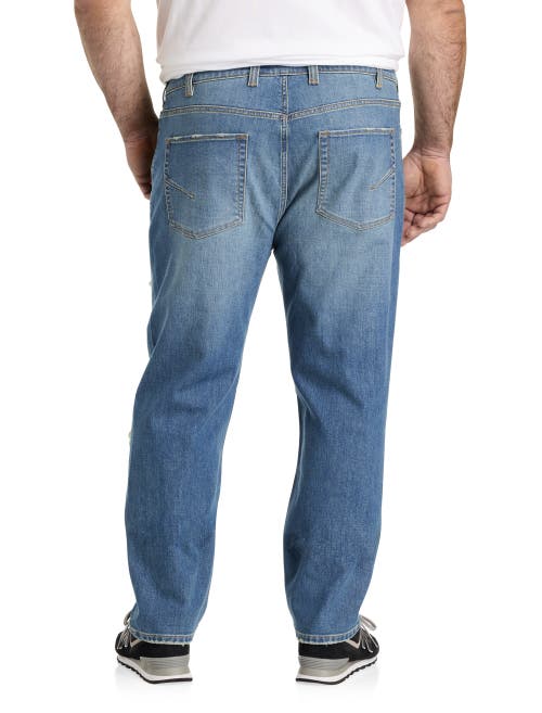 TRUE NATION BY DXL TRUE NATION BY DXL BIG & TALL RIPPED TAPERED-FIT JEANS