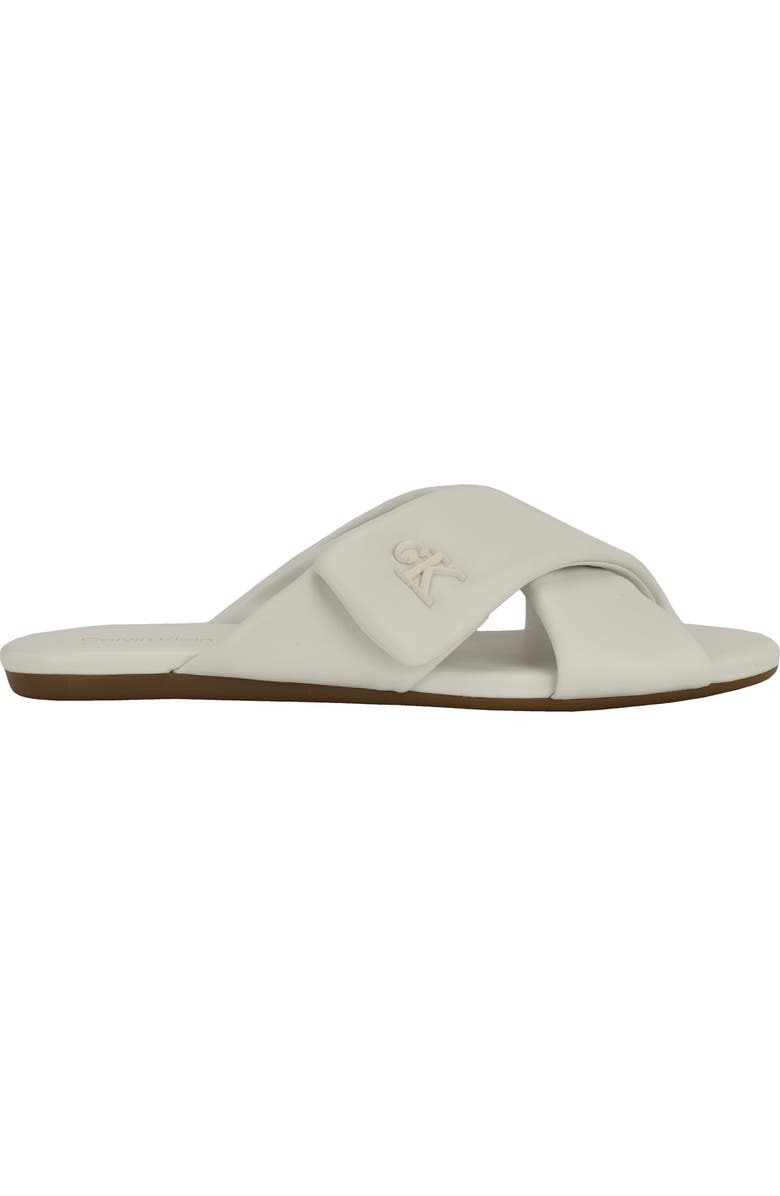 Calvin Klein Renley Slide Sandal, Alternate, color, White