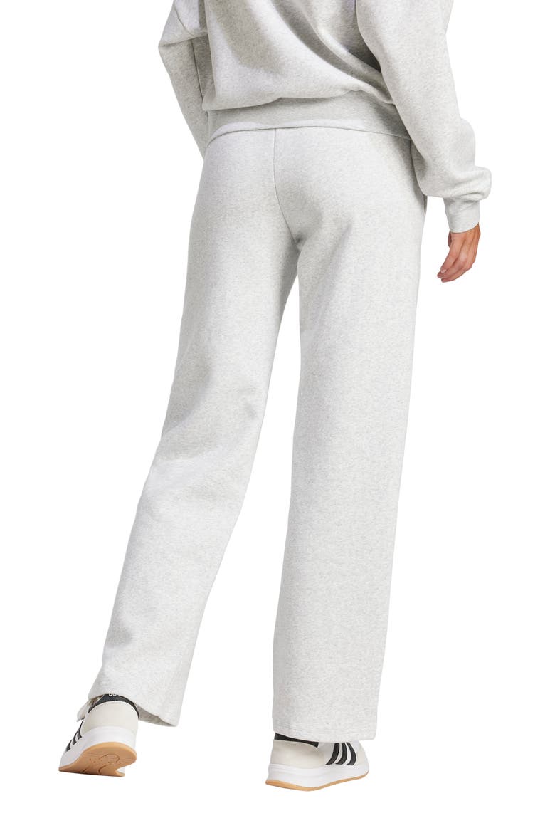 Fleece Sweatpants, Alternate, color, LIGHT GREY HEATHER/ WHITE