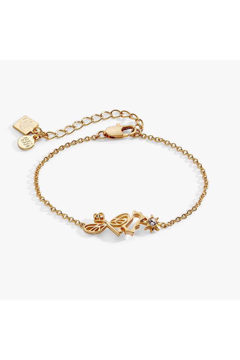 Harry Potter Winged Key Cluster Bracelet, Main, color, Gold