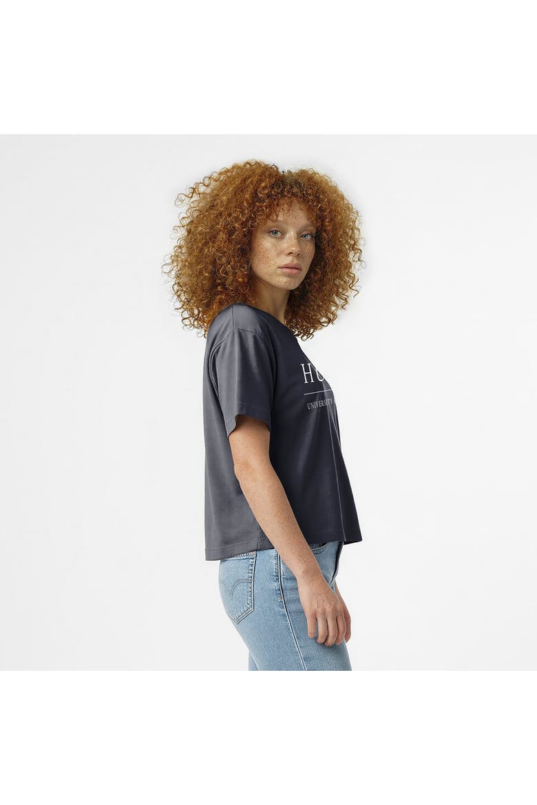 Women's Champion  Navy UConn Huskies Waist Length Wordmark T-Shirt, Alternate, color, Navy