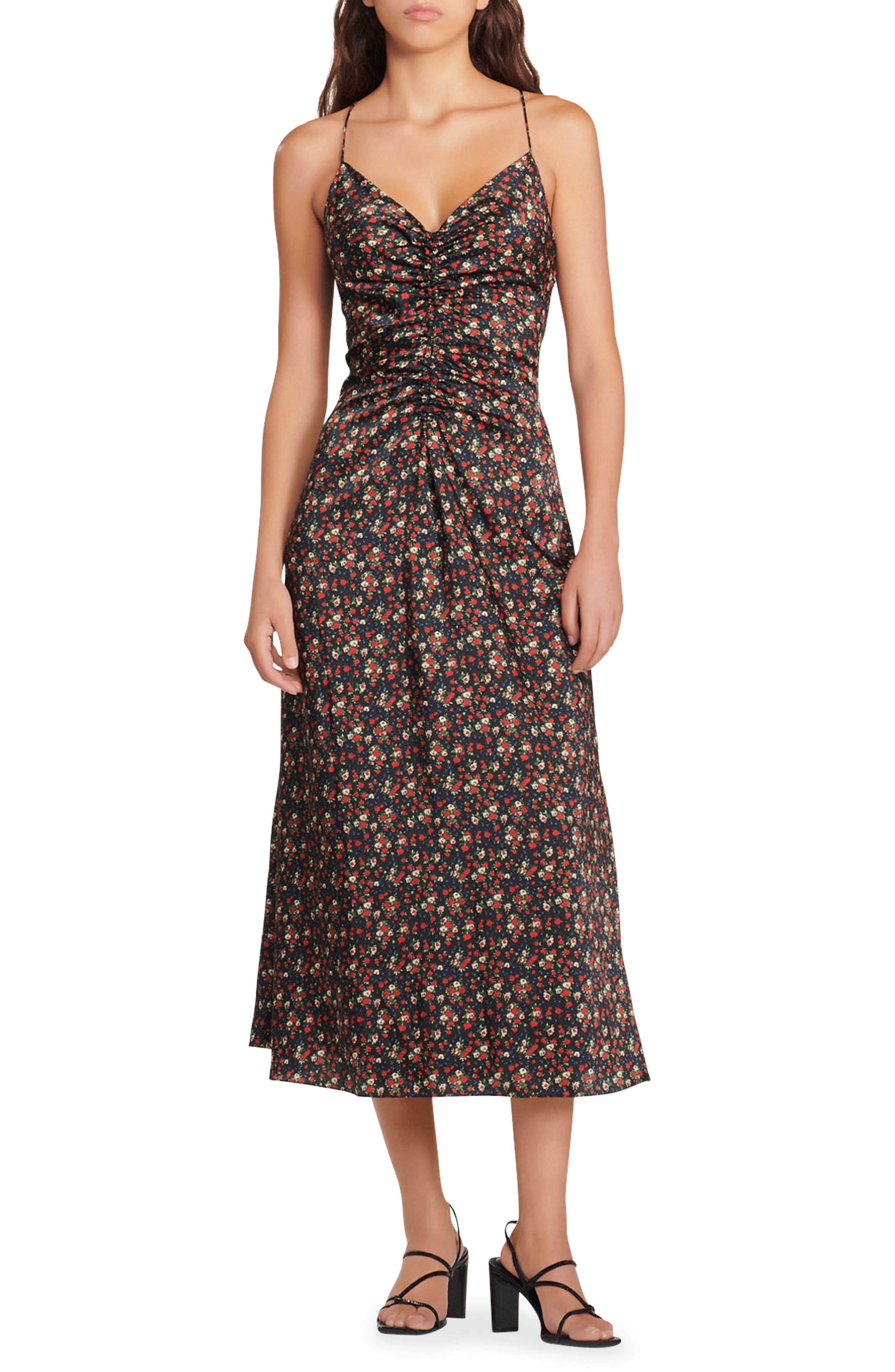 SANDRO Emmanuela Ditsy Midi Dress