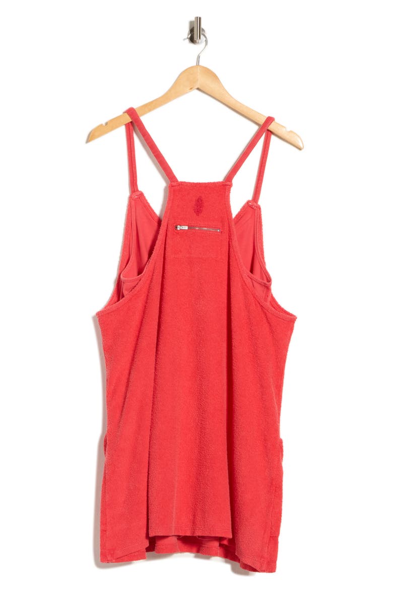 Hot Shot Mini Towel Terry Onesie, Alternate, color, GRAPEFRUIT