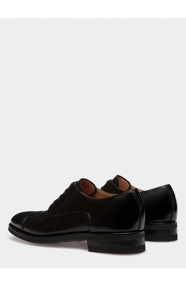 Bally Scribe Un Derby In Plain Calf Leather, Alternate, color, Black