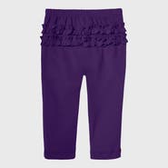 CITY THREADS Girls Ruffle Butt Soft 100% Cotton Leggings