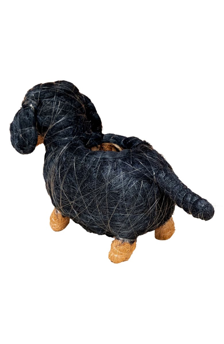 LIKHA Baby Dachshund Handwoven Planter, Alternate, color,