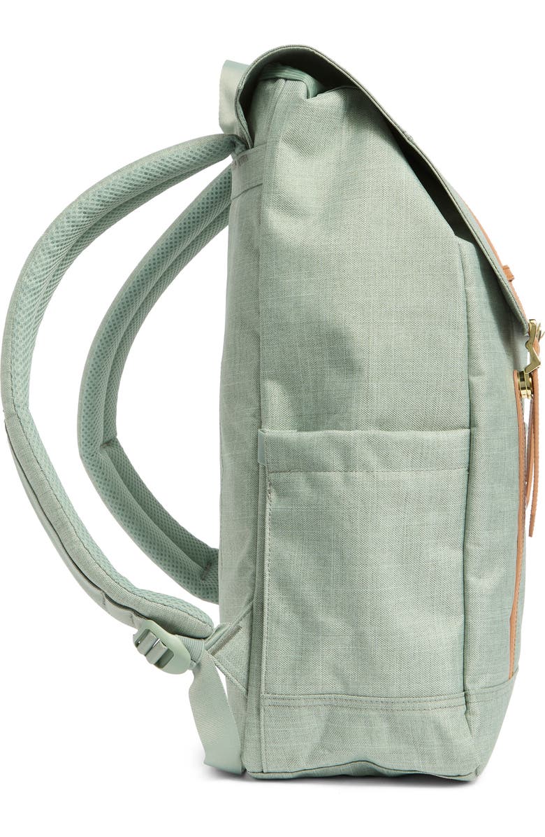 Herschel Supply Co. Retreat Backpack, Alternate, color, Iceberg Green Crosshatch