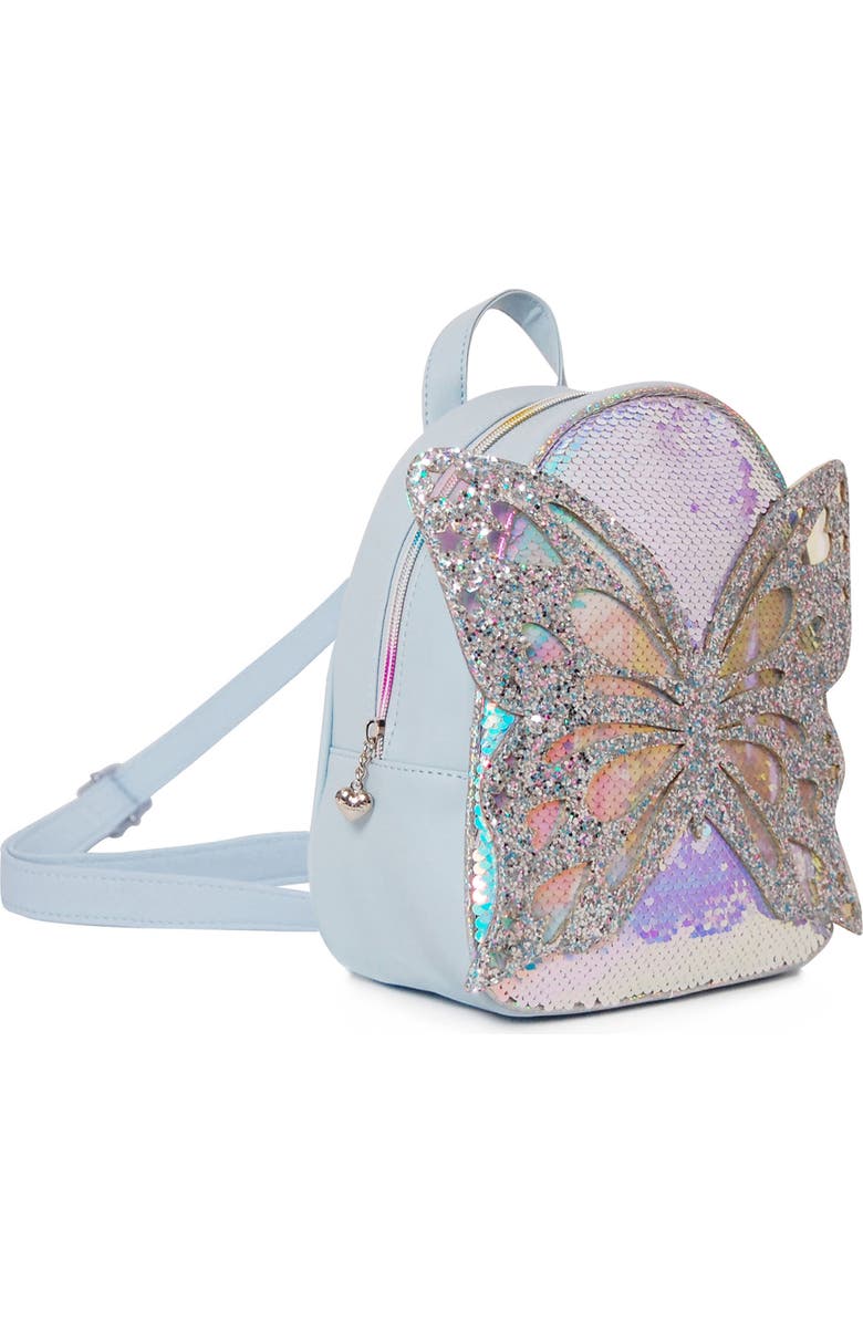 OMG Accessories Miss Butterfly Sequin Mini Backpack, Alternate, color,