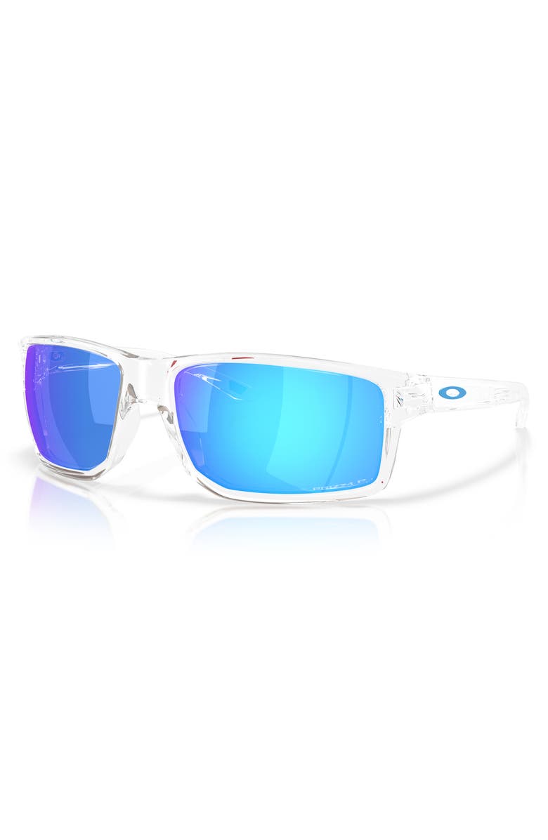 Oakley 62mm Prizm<sup>™</sup> Polarized Rectangular Sunglasses, Alternate, color, Clear