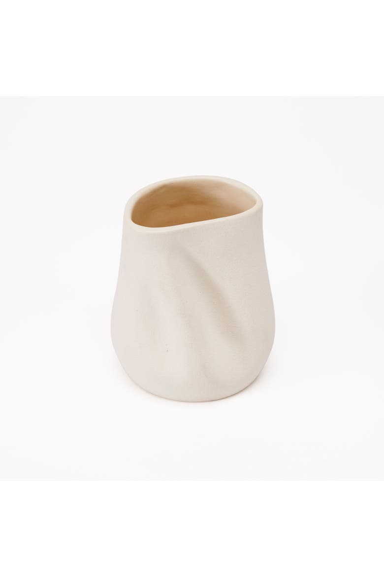 Sabine Vase, Alternate, color, Raw Blanc - Medium