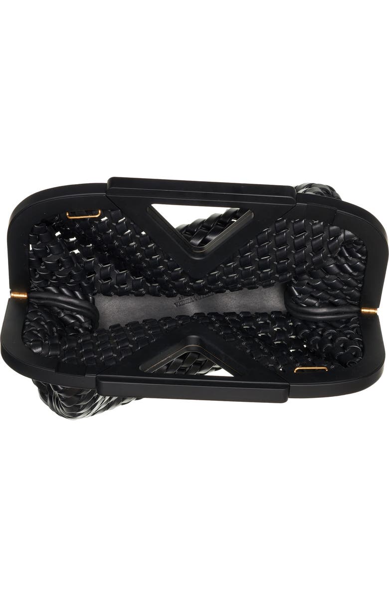 Bottega Veneta Point Slanted Intreccio Top Handle Bag, Alternate, color,