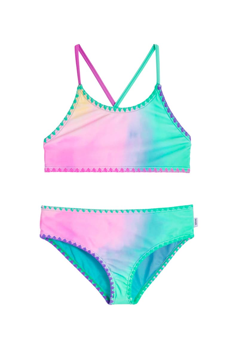 Gradient Printed Bikini Set, Main, color, Multicolor