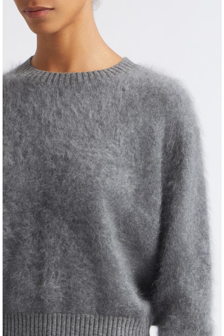Talullah Cashmere Crewneck Sweater, Alternate, color, STEEL MELANGE