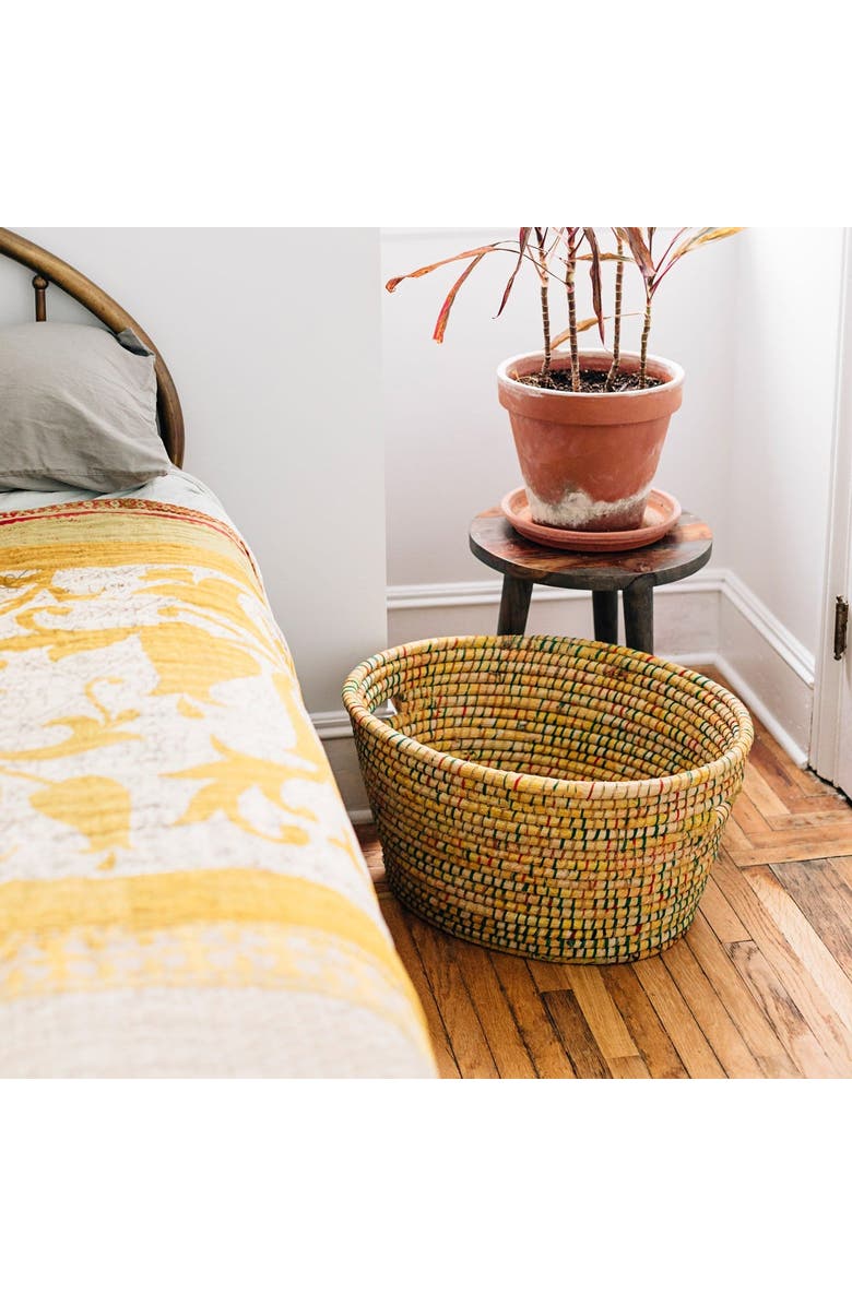 Ten Thousand Villages Bright Day Laundry Basket, Alternate, color, Multi