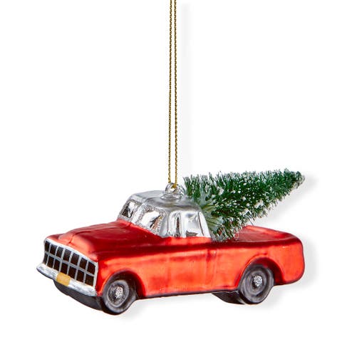 Vintage Car Christmas Tree Ornament Multicolor Holiday Decor