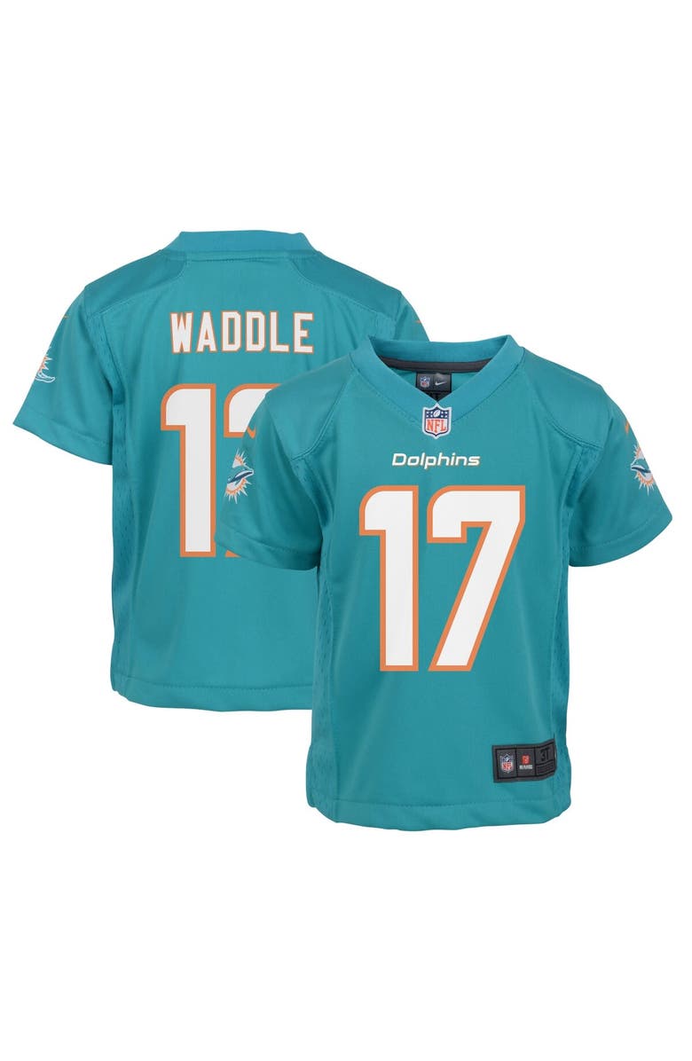 Nike Infant Nike Jaylen Waddle Aqua Miami Dolphins Player Game Jersey, Main, color, Aqua