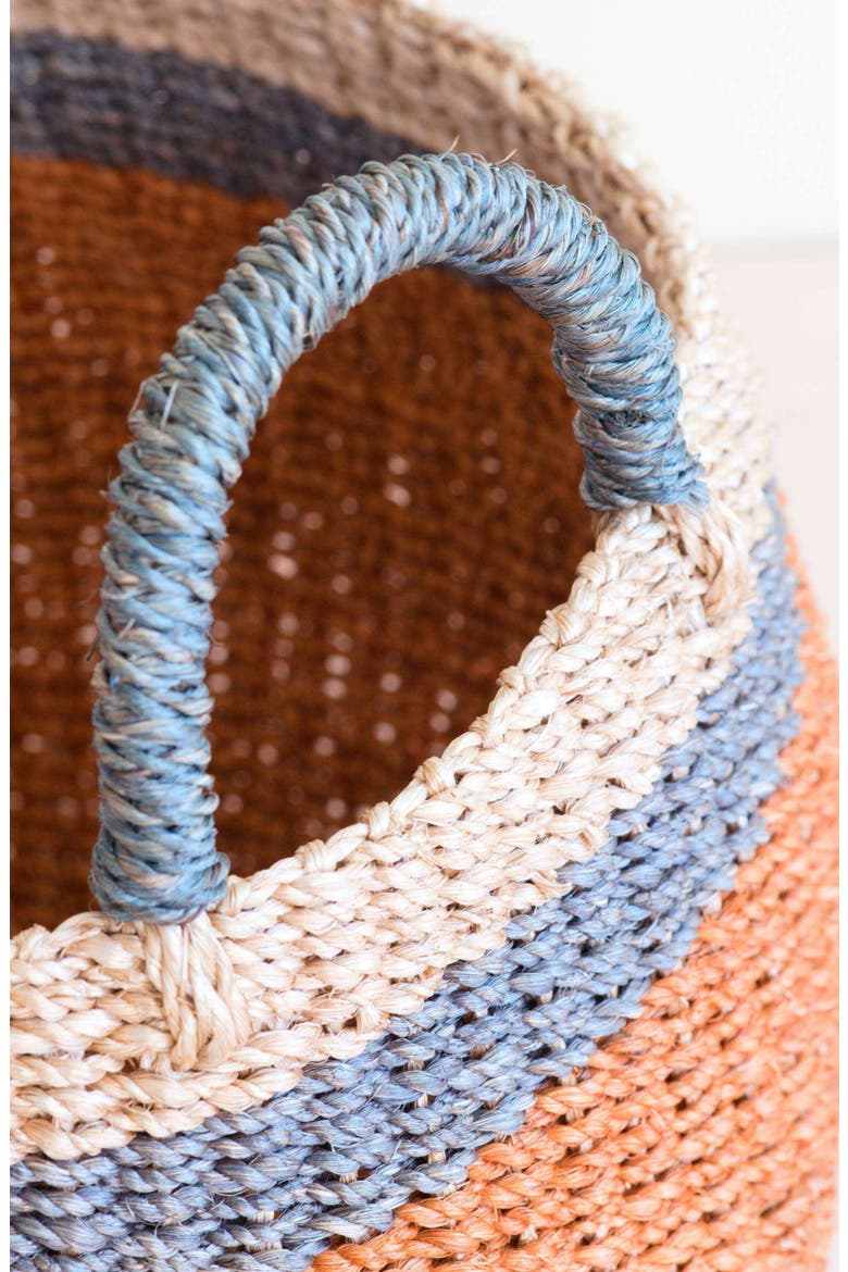 Tabletop Bulge Basket, Alternate, color, Coral