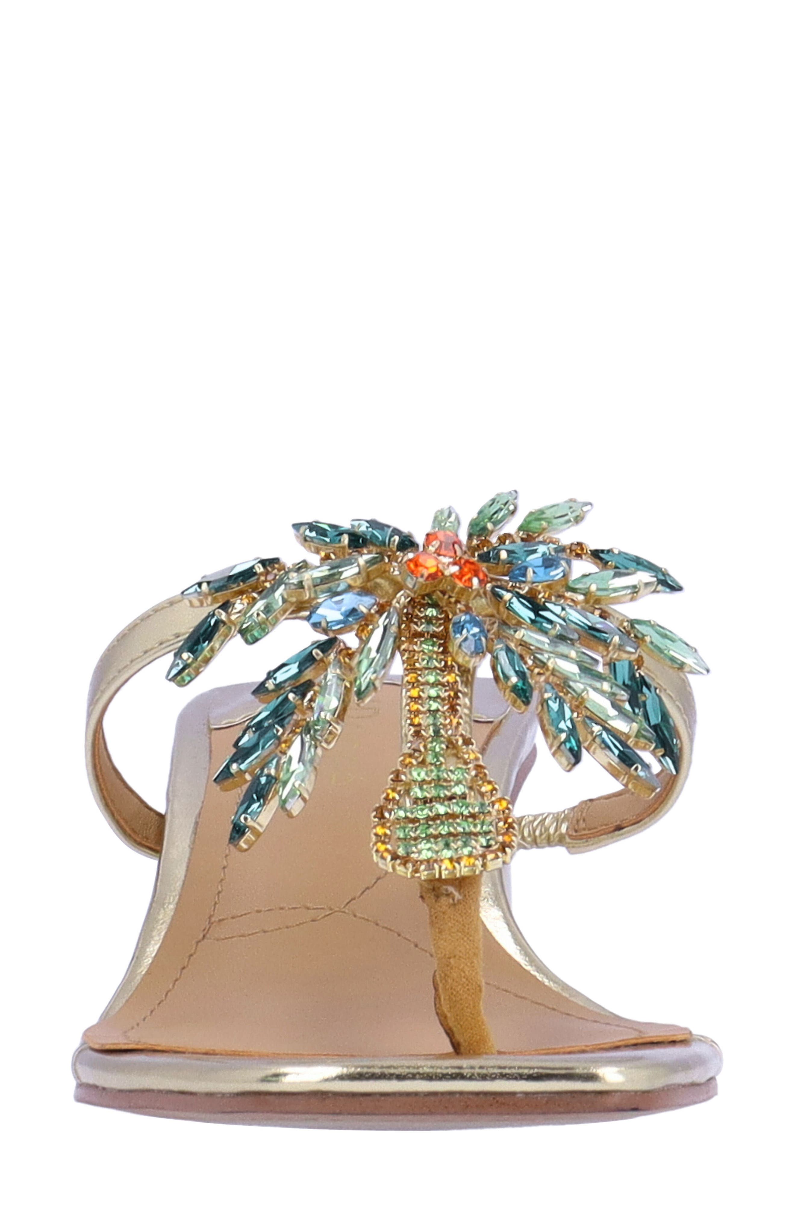J. Reneé Palmy T-Strap Sandal, Alternate, color, Gold