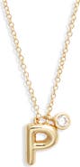 Chelsea28 Goldtone Initial Pendant Necklace