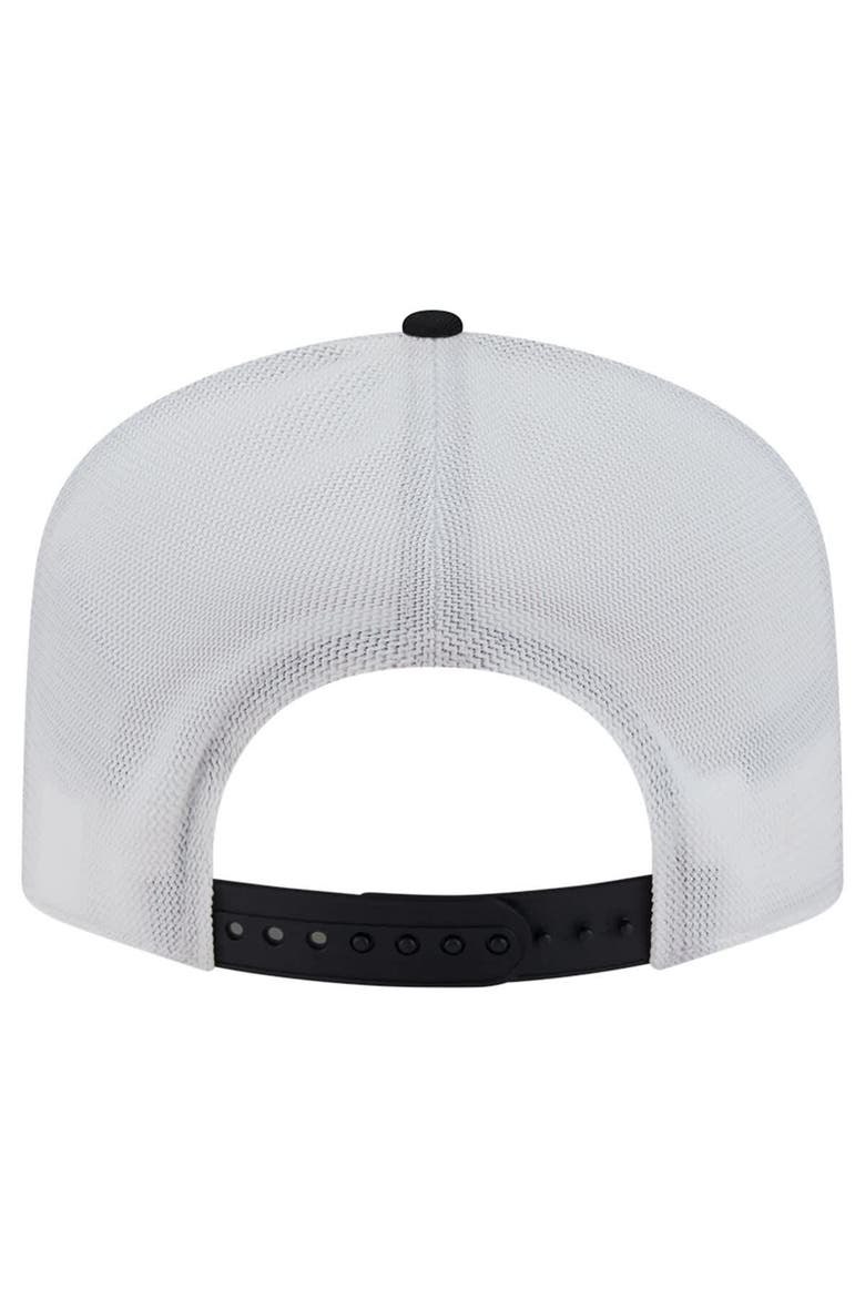 Men's New Era Black/White Pittsburgh Steelers Patch 19TWENTY Adjustable Hat, Alternate, color, Black