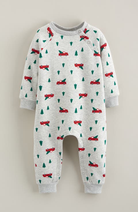Printed Cotton Blend Romper (Baby)