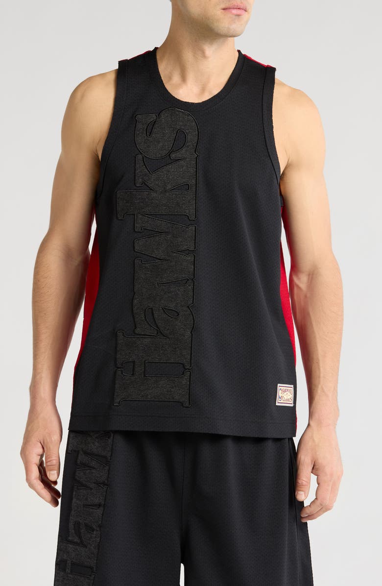 PURPLE BRAND Atlanta Hawks Appliqué Mesh Jersey, Main, color,