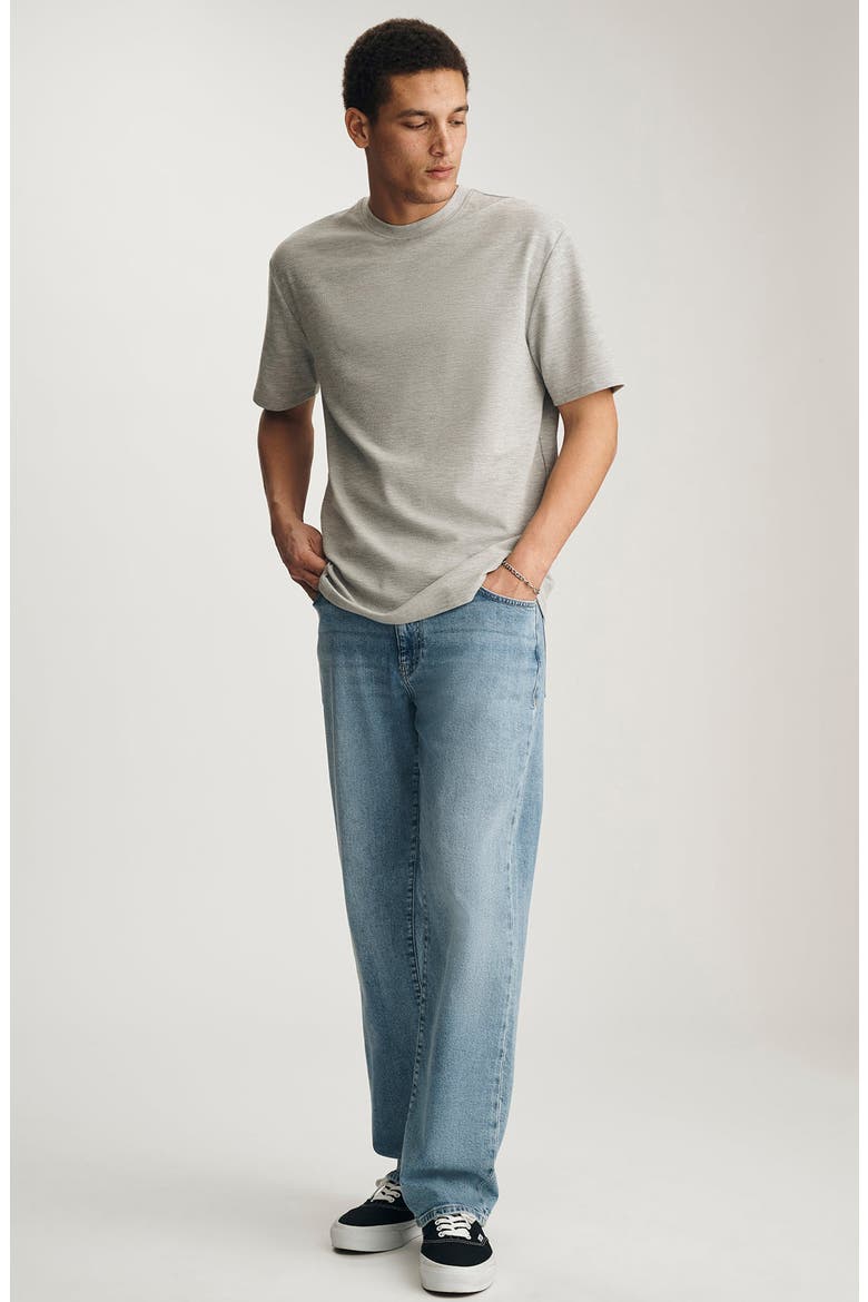 Mélange Crewneck T-Shirt, Alternate, color, GREY MELANGE
