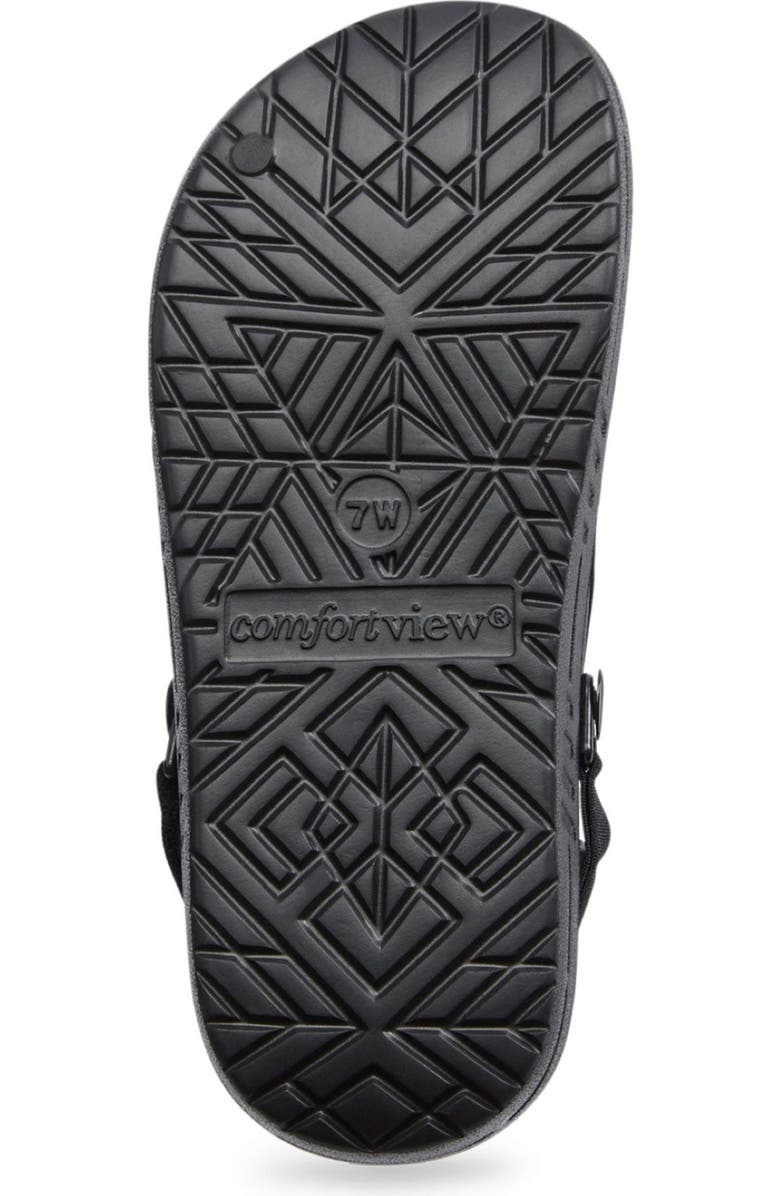Comfortview The Rubber Clog, Alternate, color, Black