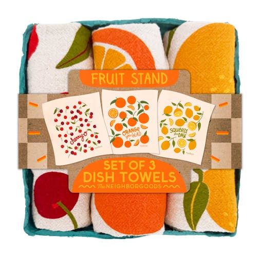 The Neighborgoods Fruit Stand - Dish Towel Set of 3  product