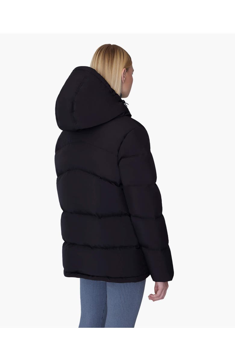 Quartz Co. PAIGE | Hooded Down Winter Jacket, Alternate, color, Black