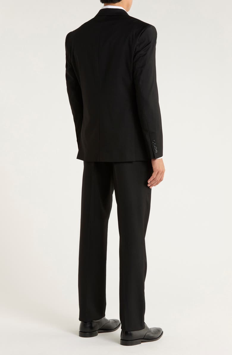 ZEGARIE Black Mélange 3-Piece Suit, Alternate, color, Black