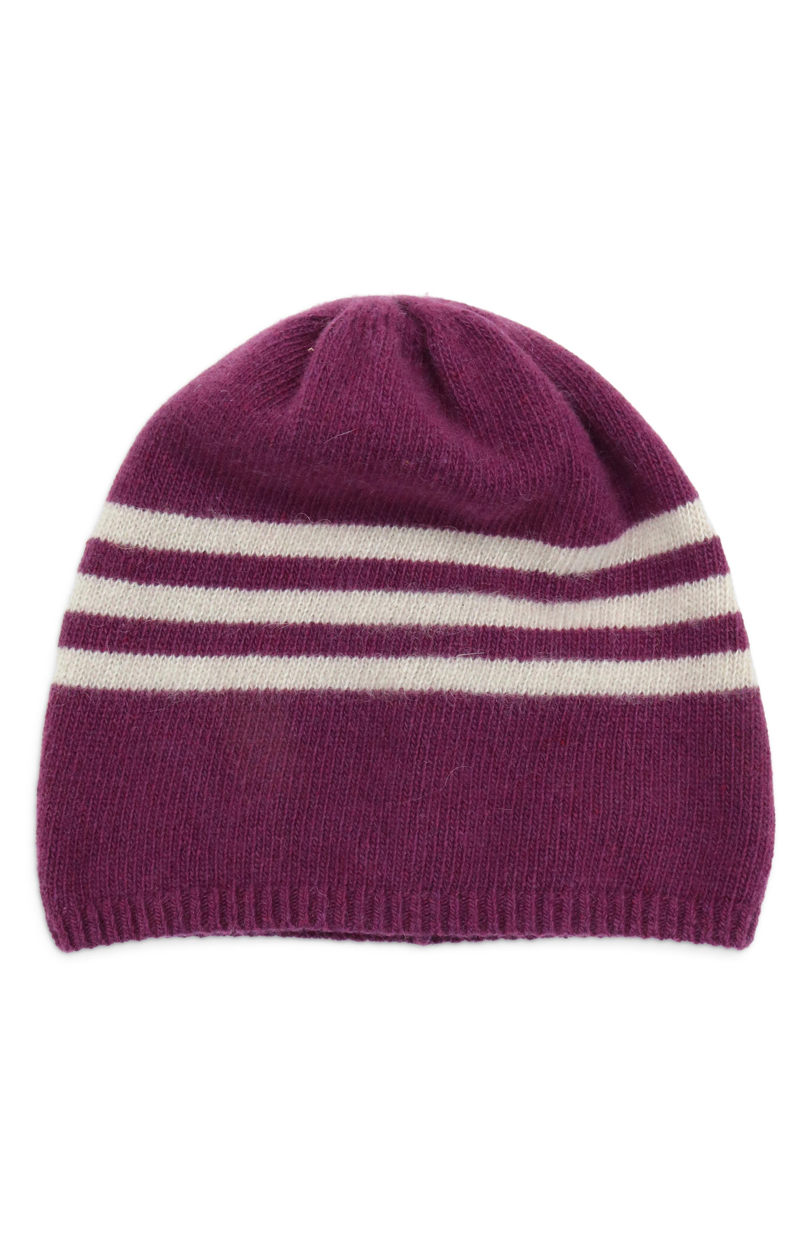 Striped Cashmere Beanie