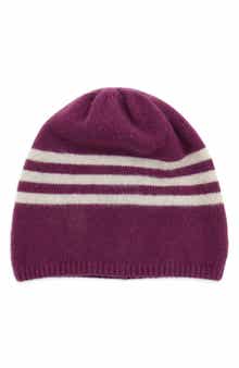 Striped Cashmere Beanie