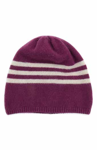 Striped Cashmere Beanie
