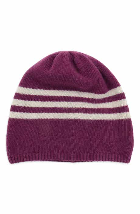 Striped Cashmere Beanie