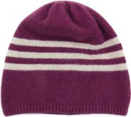 Portolano Striped Cashmere Beanie