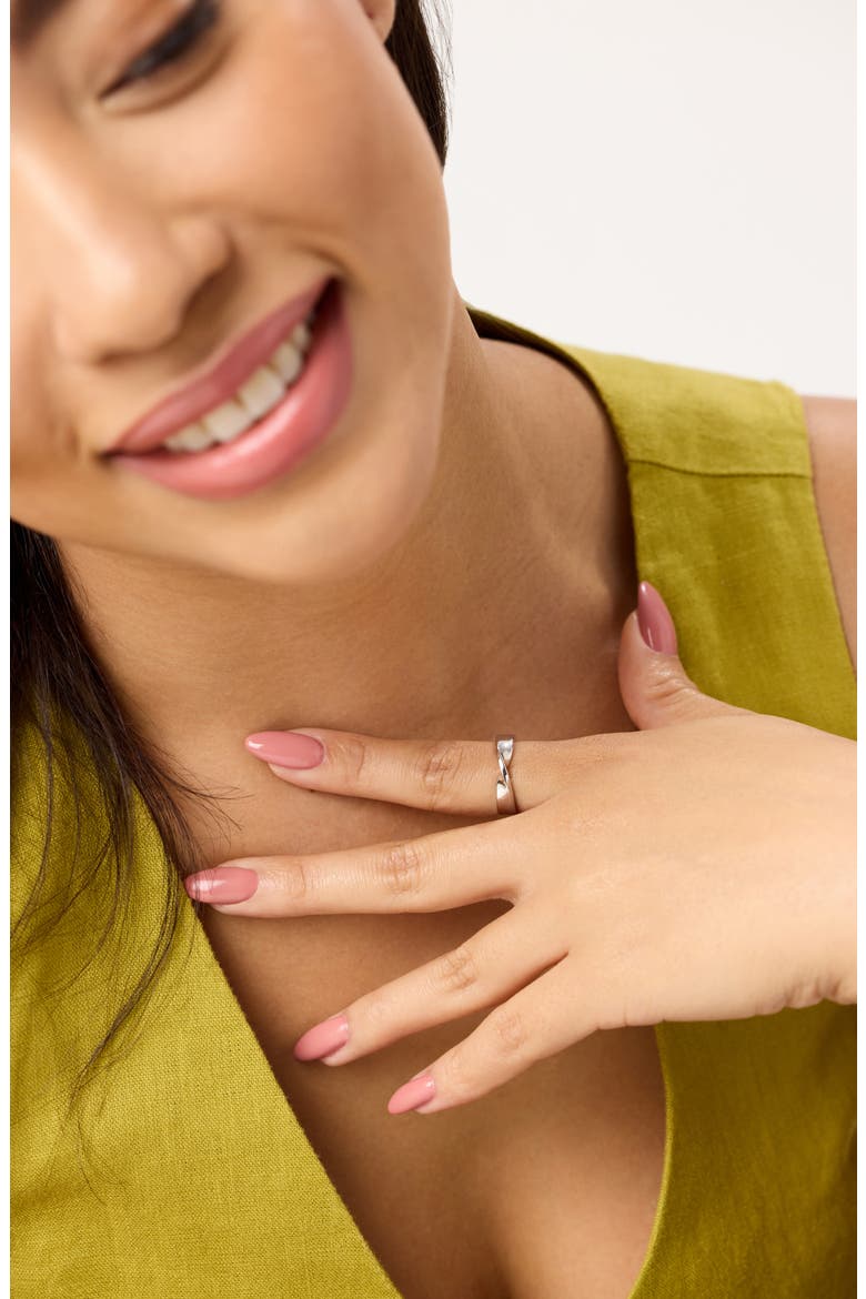 Band Ring - Eliora Silver, Alternate, color, Silver