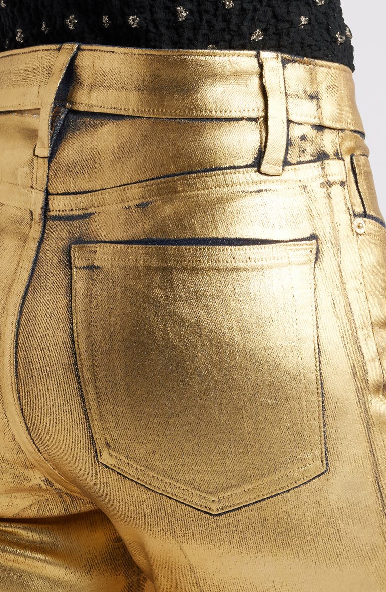 FRAME Le Crop Mini Bootcut Jeans, Alternate, color, Gold Chrome