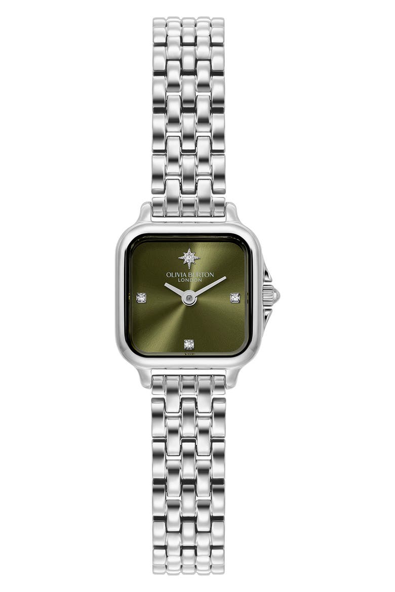 Mini Grosvenor Bracelet Watch, 20mm, Main, color, GREEN